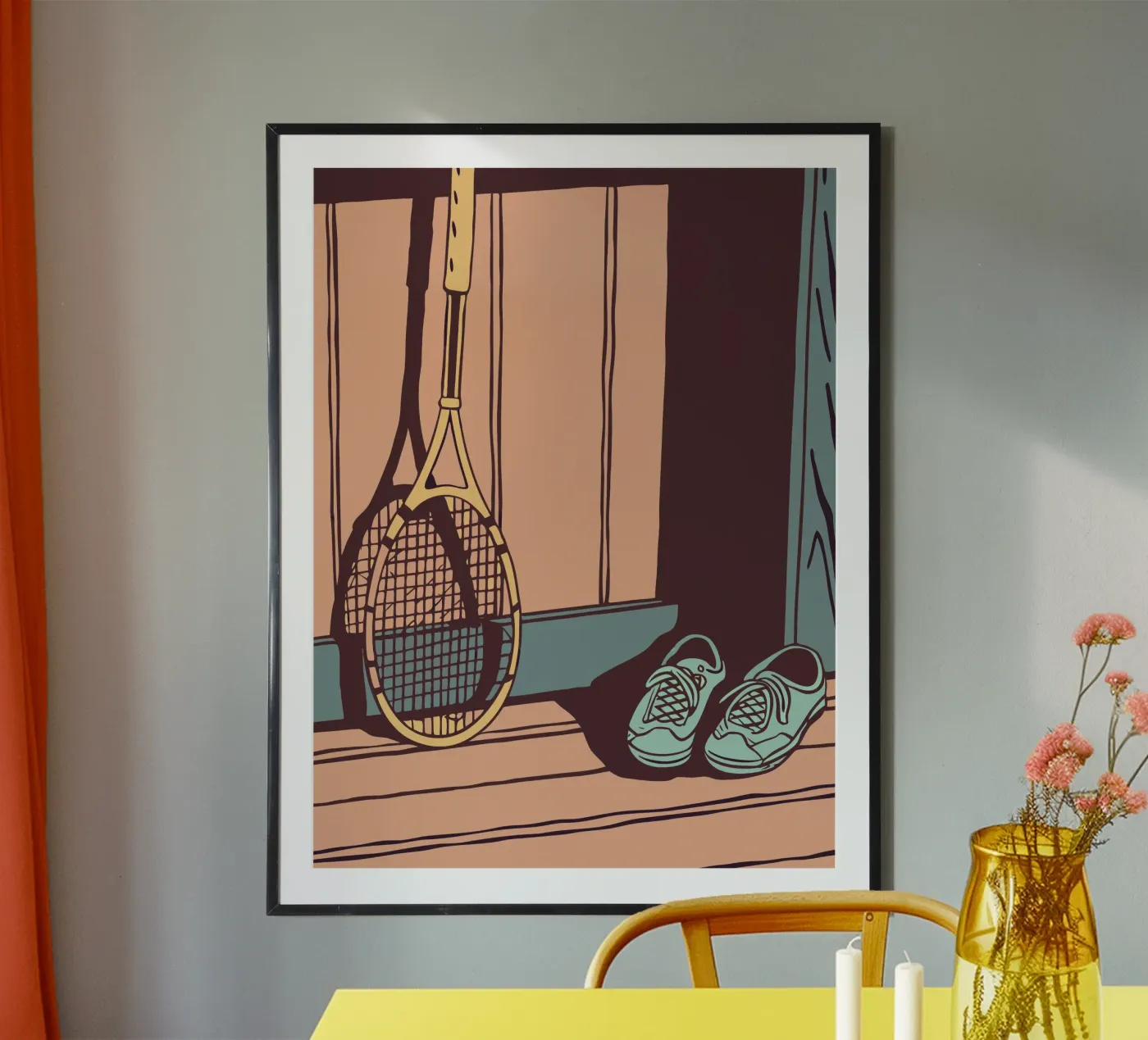 Badminton e scarpe poster da SPORTS ONLY