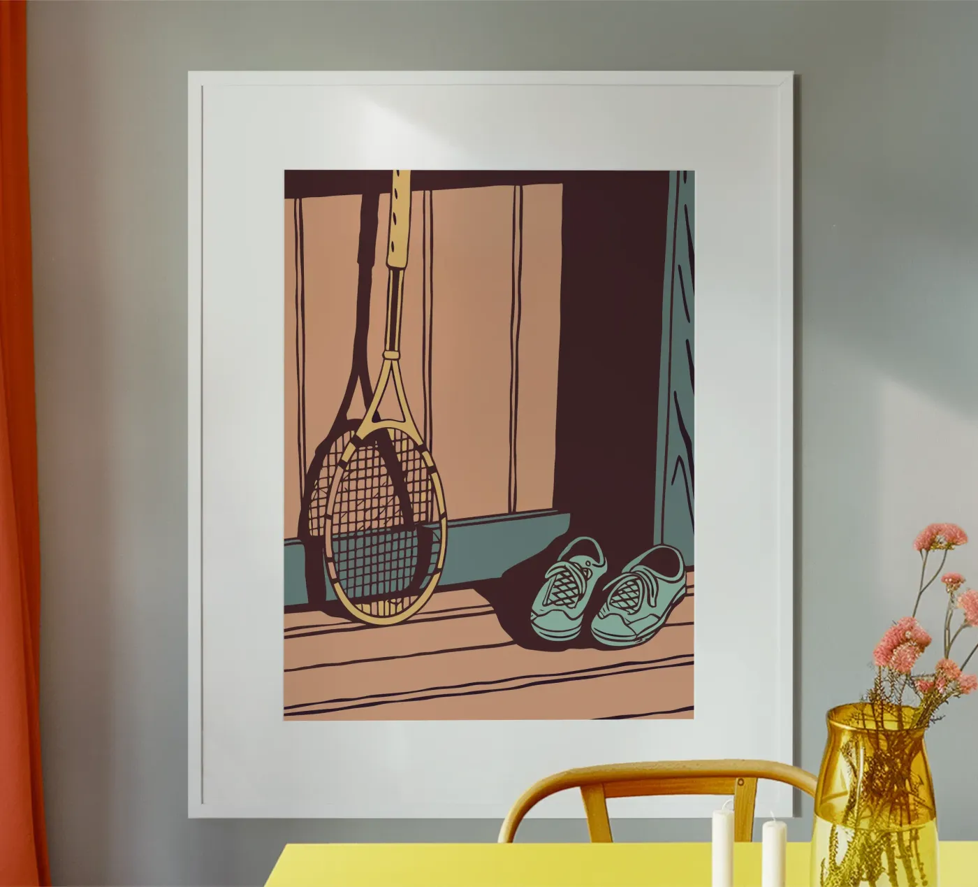 Badminton e scarpe poster da SPORTS ONLY