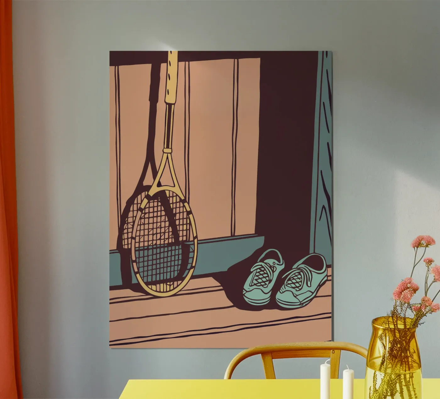 Badminton e scarpe poster da SPORTS ONLY