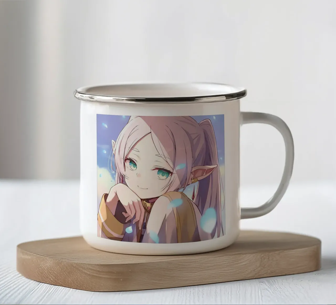 Ragazza di bellezza tazza in smalto da donald shop