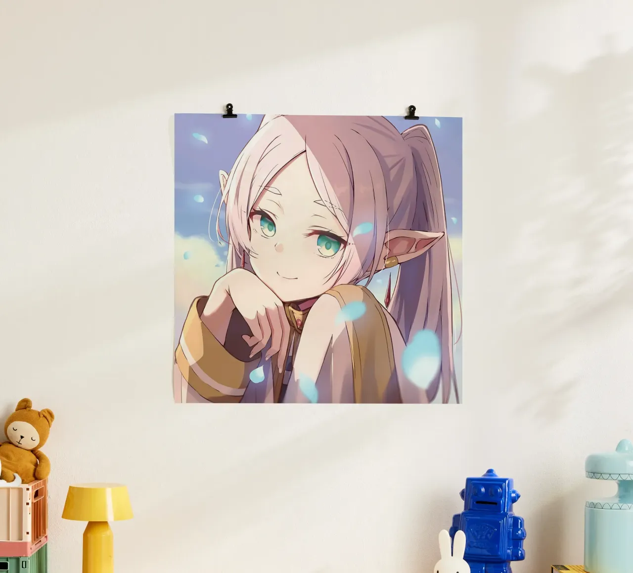 Ragazza di bellezza poster con telaio in legno da donald shop