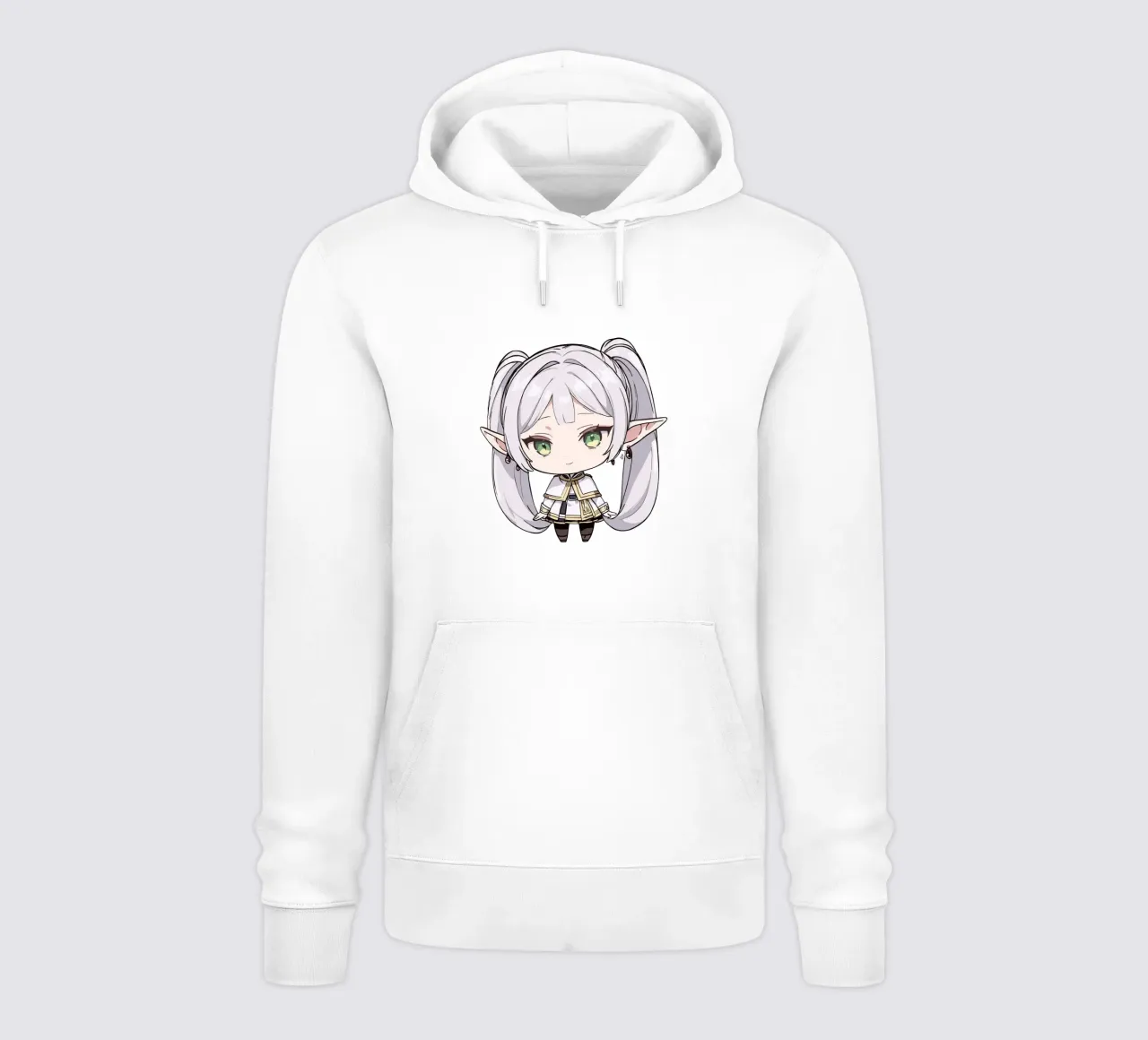 Chibi Frieren felpa con cappuccio da donald shop
