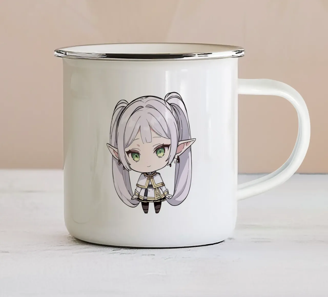 Chibi Frieren tazza in smalto da donald shop