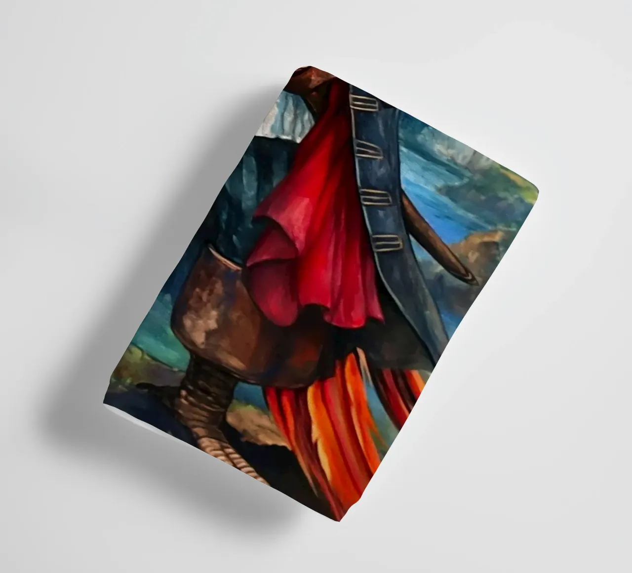 Parrot Pirate Captain with Sword towel by Fleur de Lys