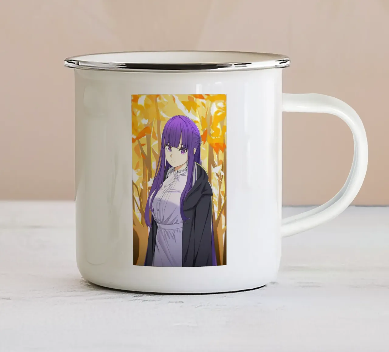 Felce occhi belli tazza in smalto da donald shop
