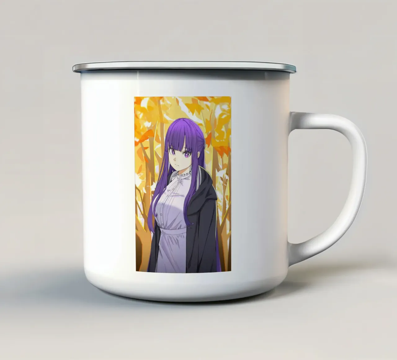 Felce occhi belli tazza in smalto da donald shop