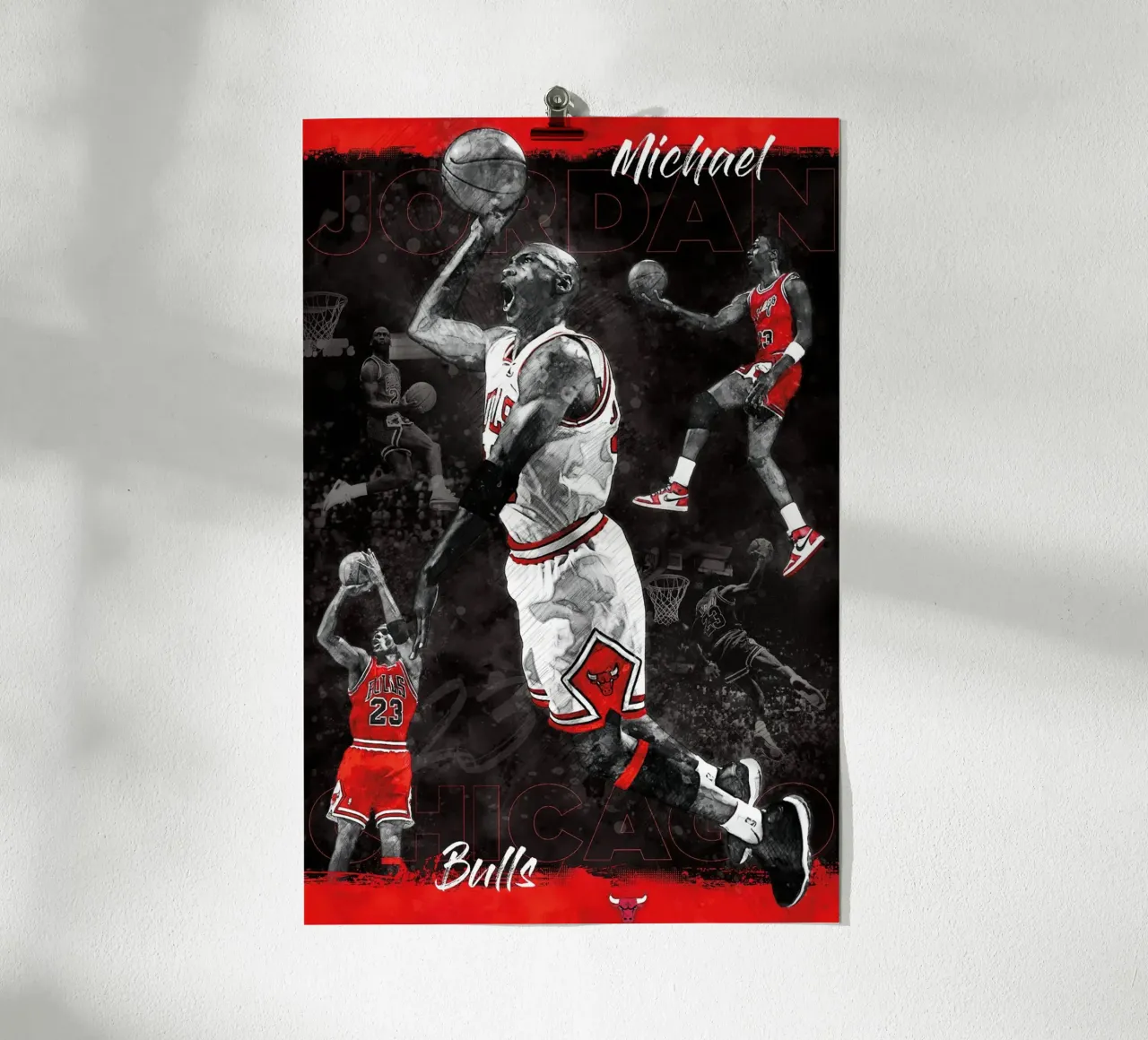 Michael Jordan Chicago Bulls poster da bernar shop