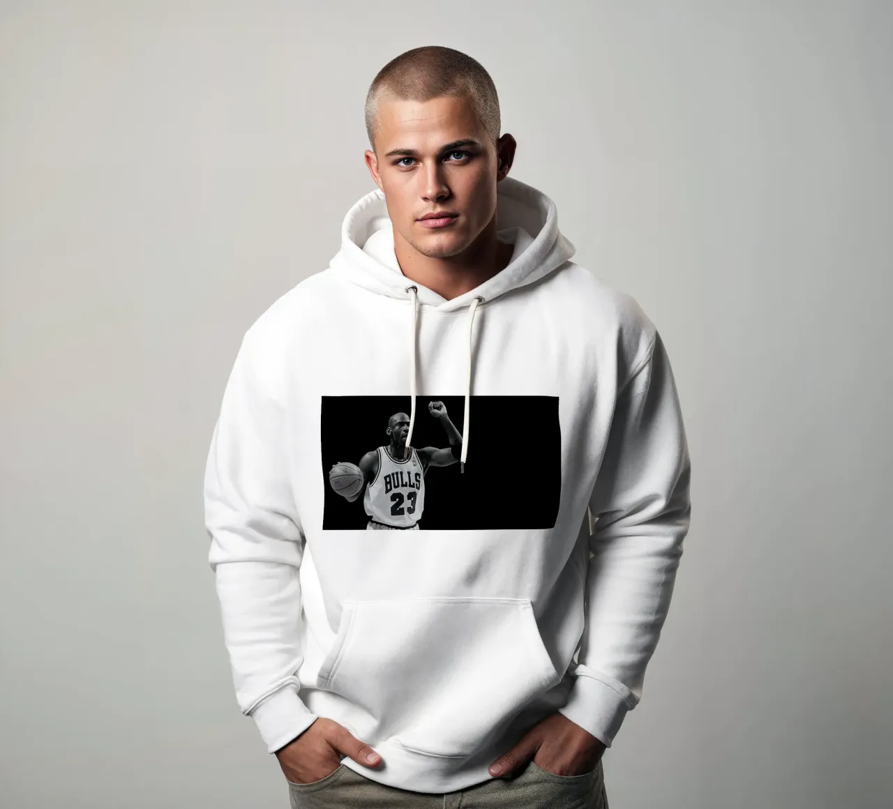 Michael Jordan Monochrom felpa con cappuccio da bernar shop