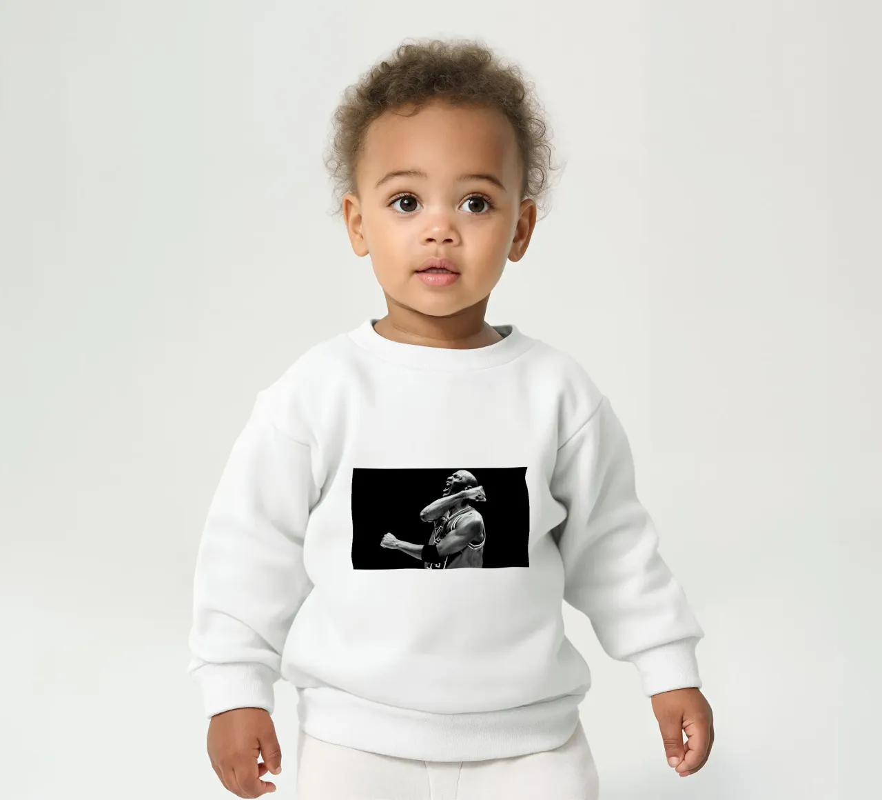 Michael jordan top blanco y negro sudadera de bebé de bernar shop