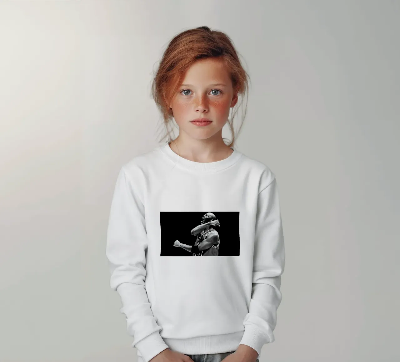 Michael Jordan top bianco e nero felpa bambino da bernar shop