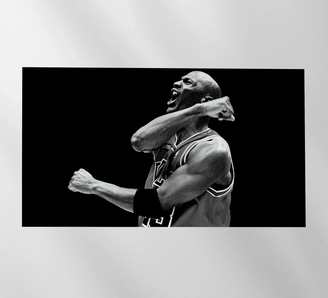 Michael jordan top blanco y negro lámina retroiluminada de bernar shop