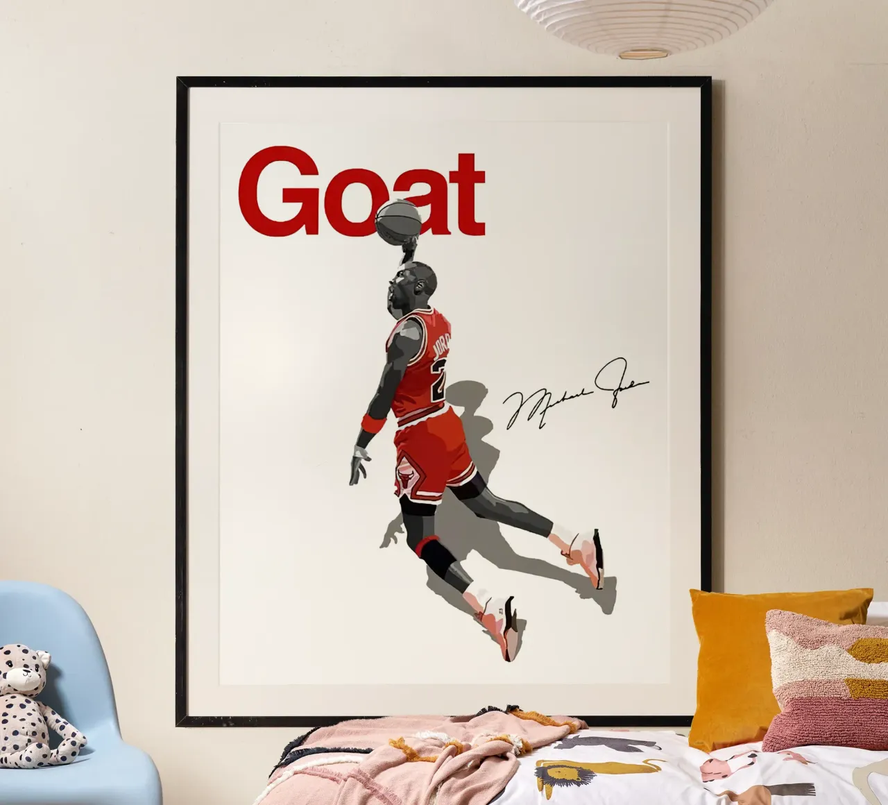 Capra MJ poster con telaio in plastica da bernar shop