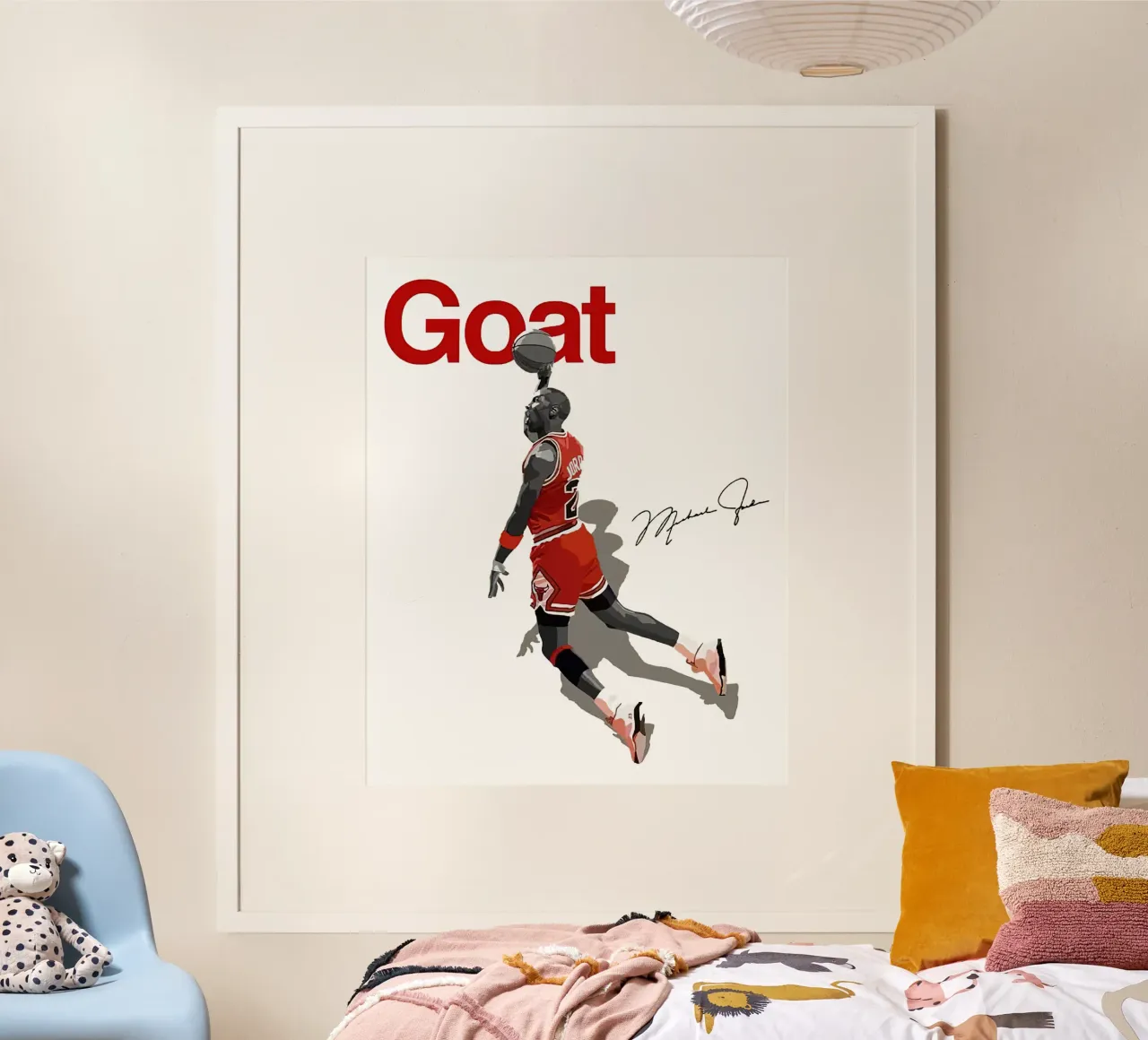 Capra MJ poster con telaio in plastica da bernar shop