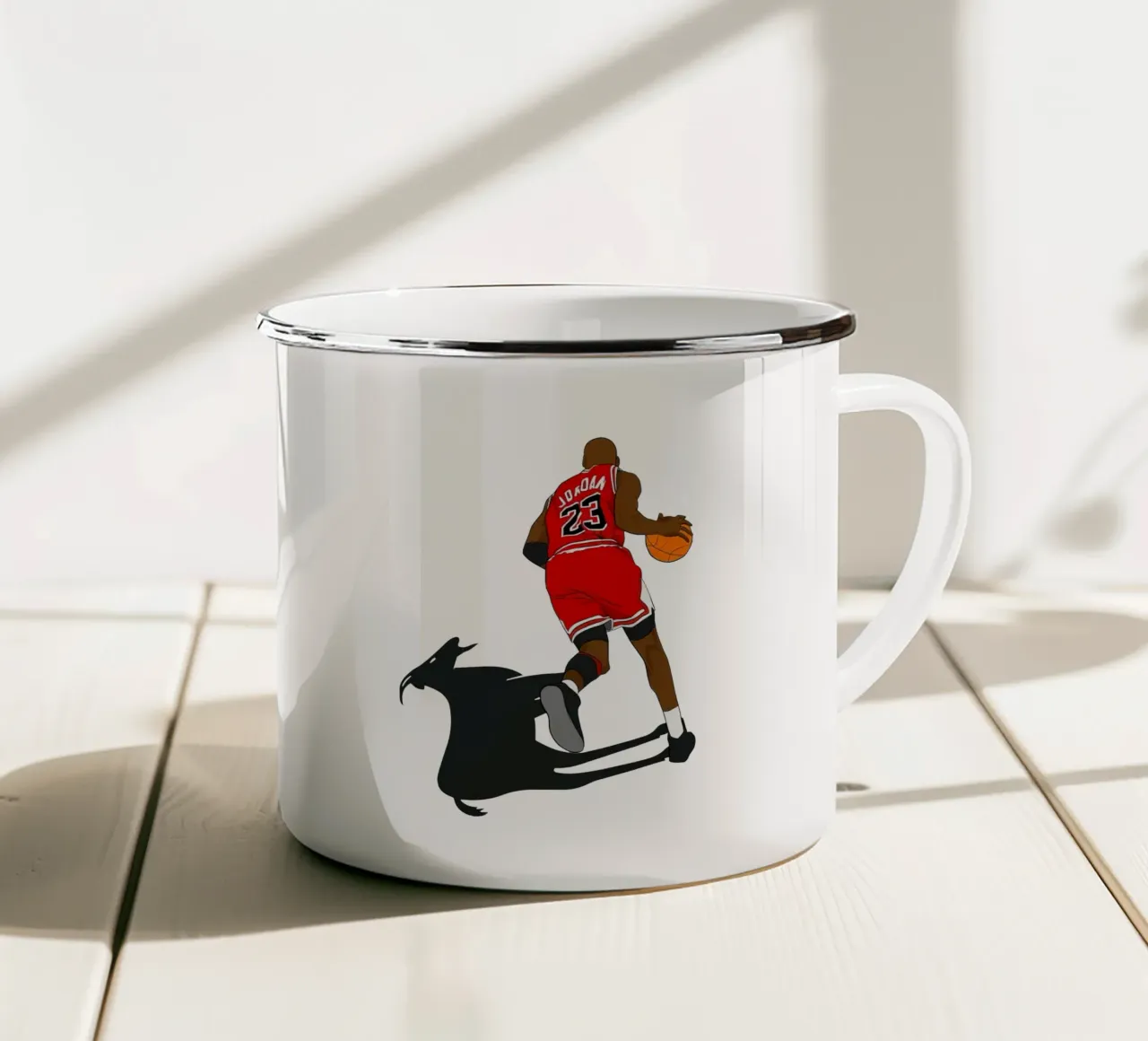 Capra Jordan tazza in smalto da bernar shop