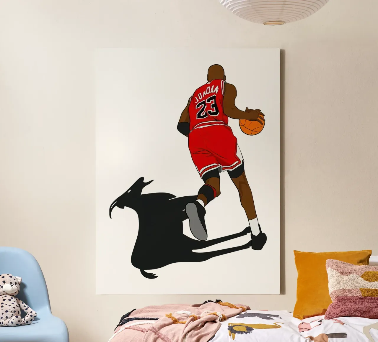 Jordan Goat canvas met Baklijst van bernar shop