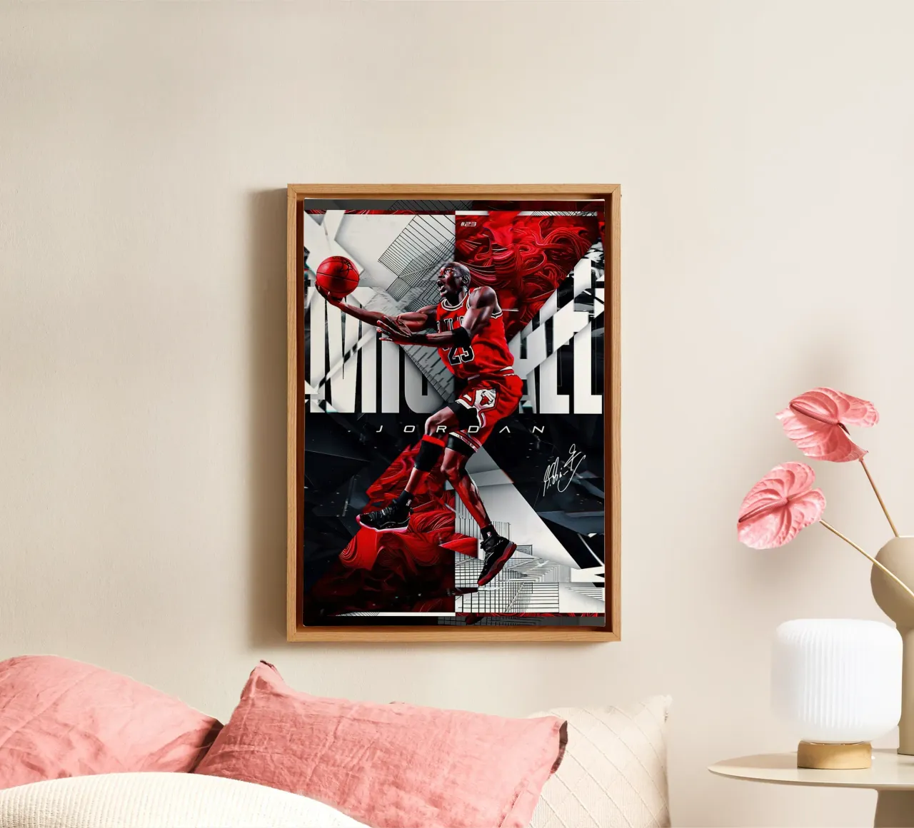 Jordan canvas met Baklijst van bernar shop