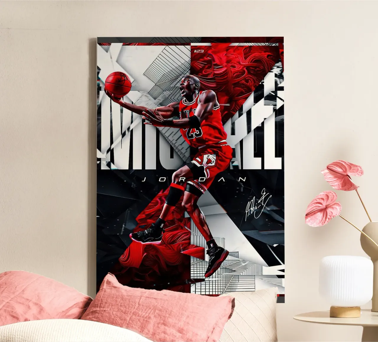 Jordan canvas met Baklijst van bernar shop