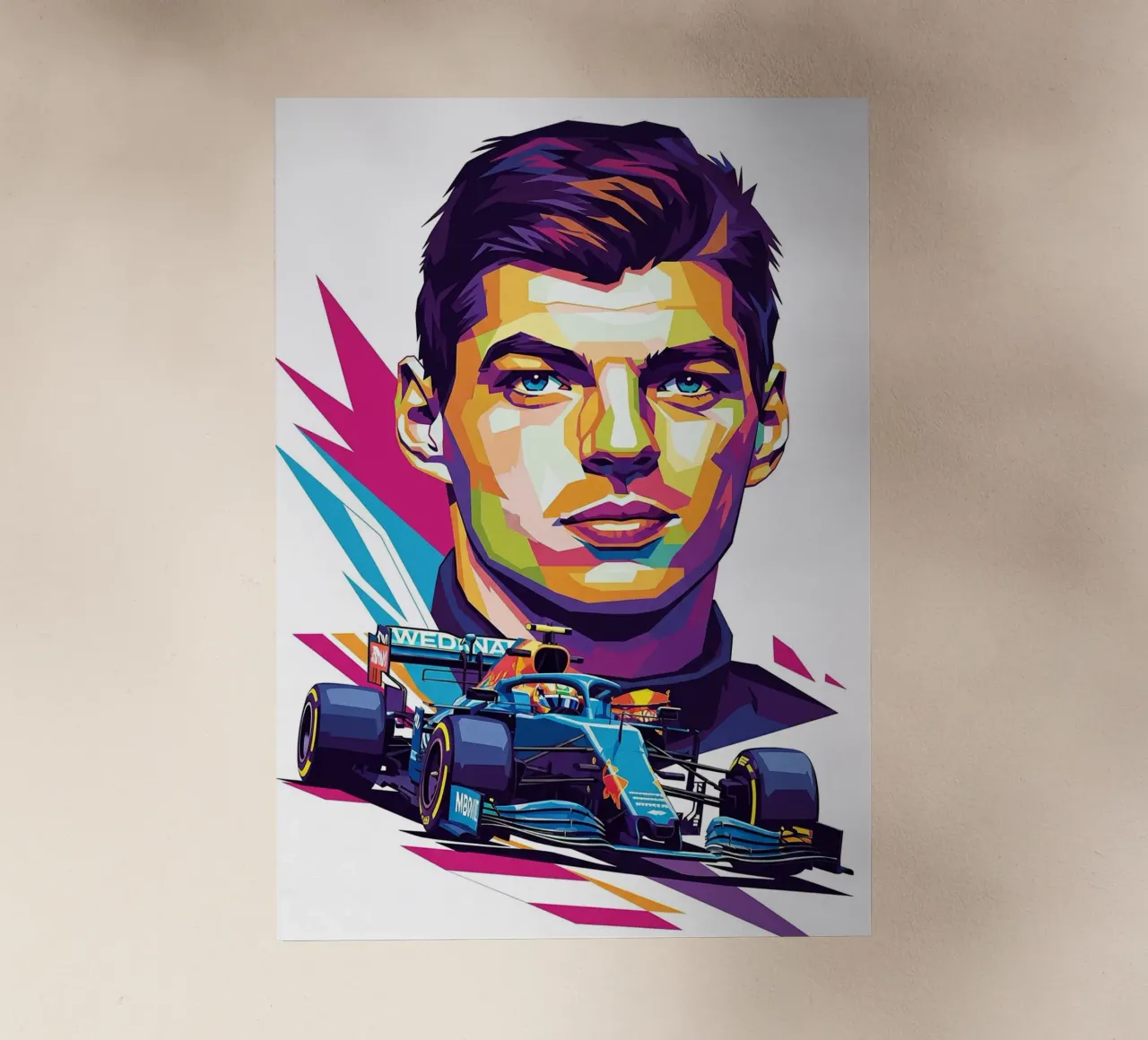 Max Verstappen F1 pellicola backlit da Hantamrata
