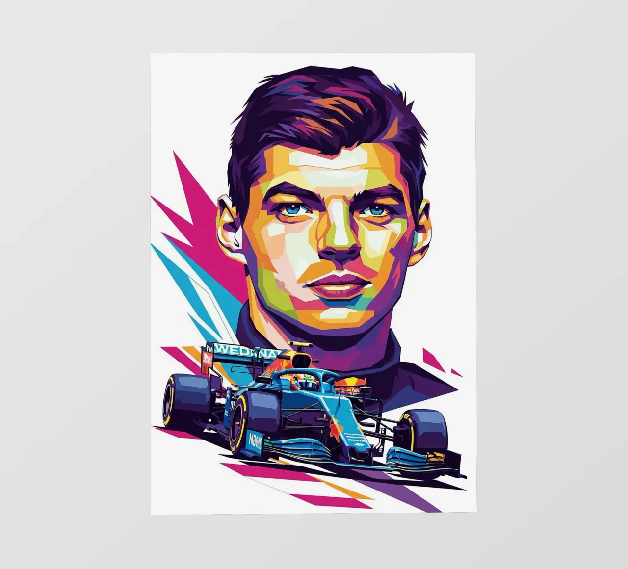 Max Verstappen F1 pellicola backlit da Hantamrata