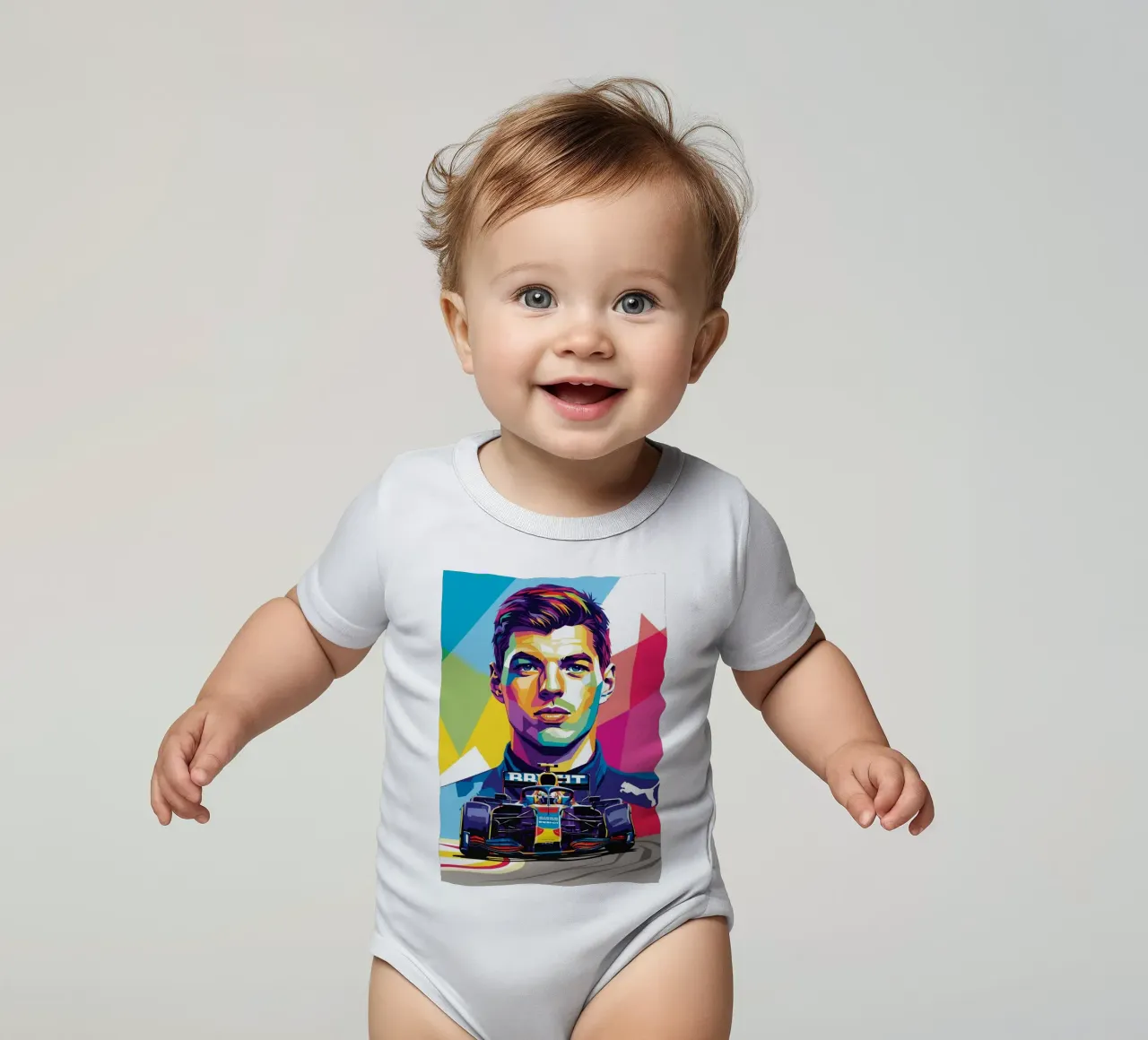 Max Verstappen - Formula Uno body neonato maniche corte da Hantamrata
