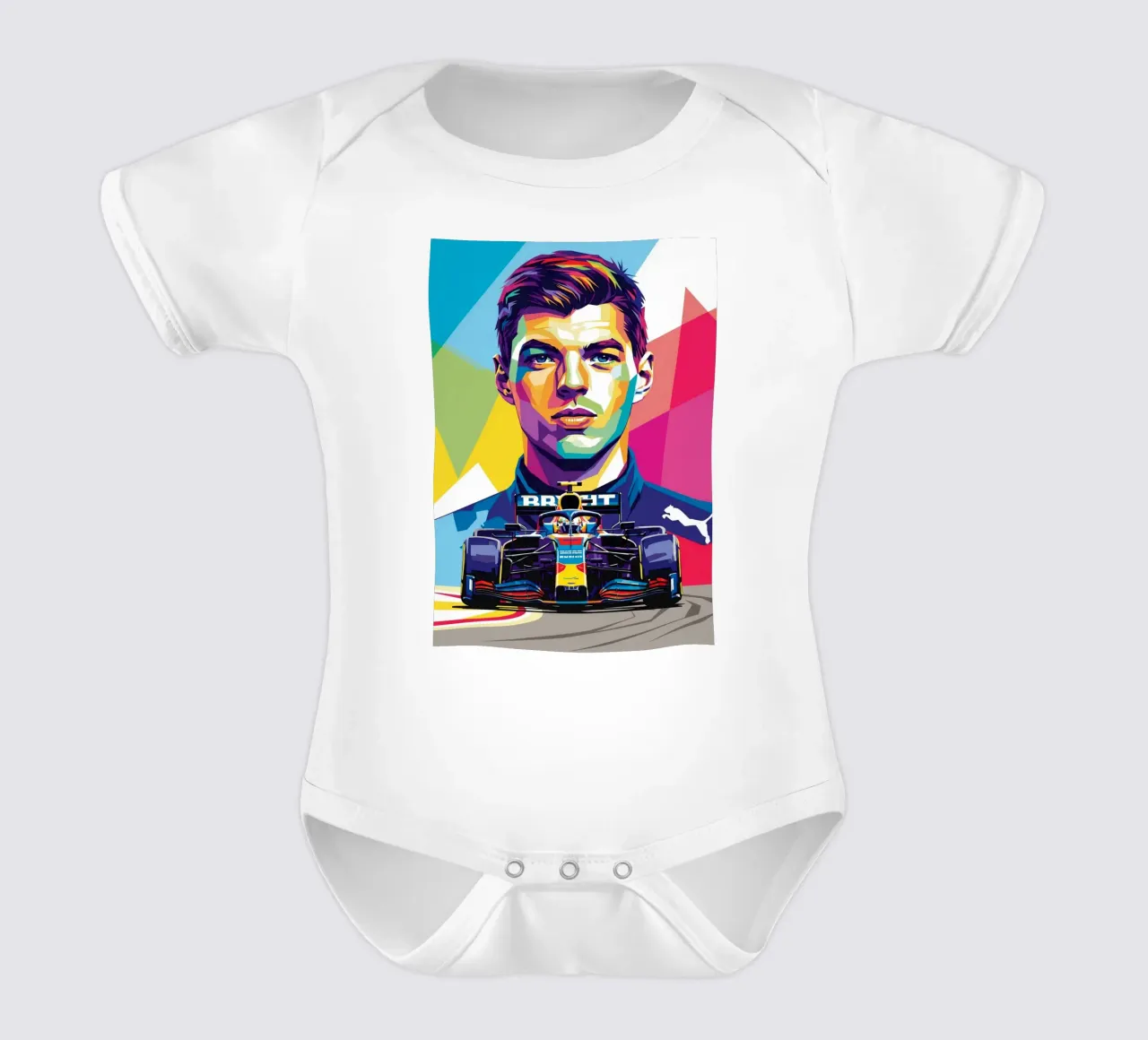 Max Verstappen - Formula Uno body neonato maniche corte da Hantamrata
