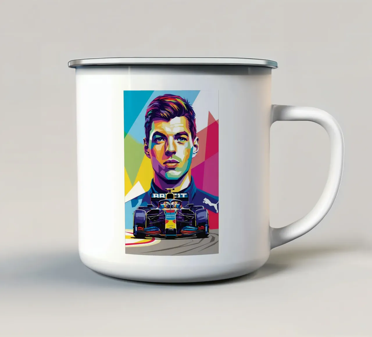 Max Verstappen - Formula Uno tazza in smalto da Hantamrata