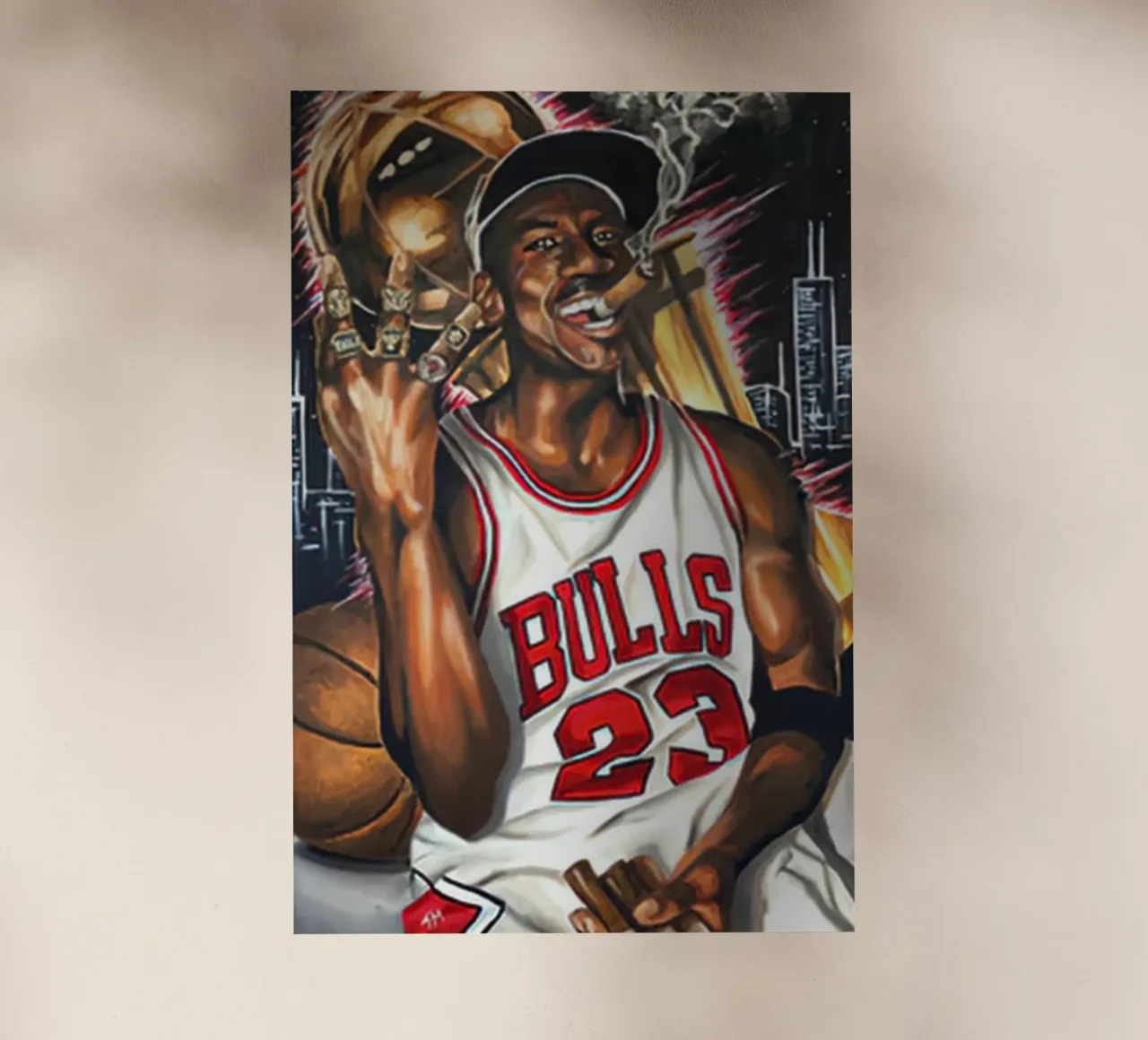 Fumo di Michael Jordan pellicola backlit da bernar shop