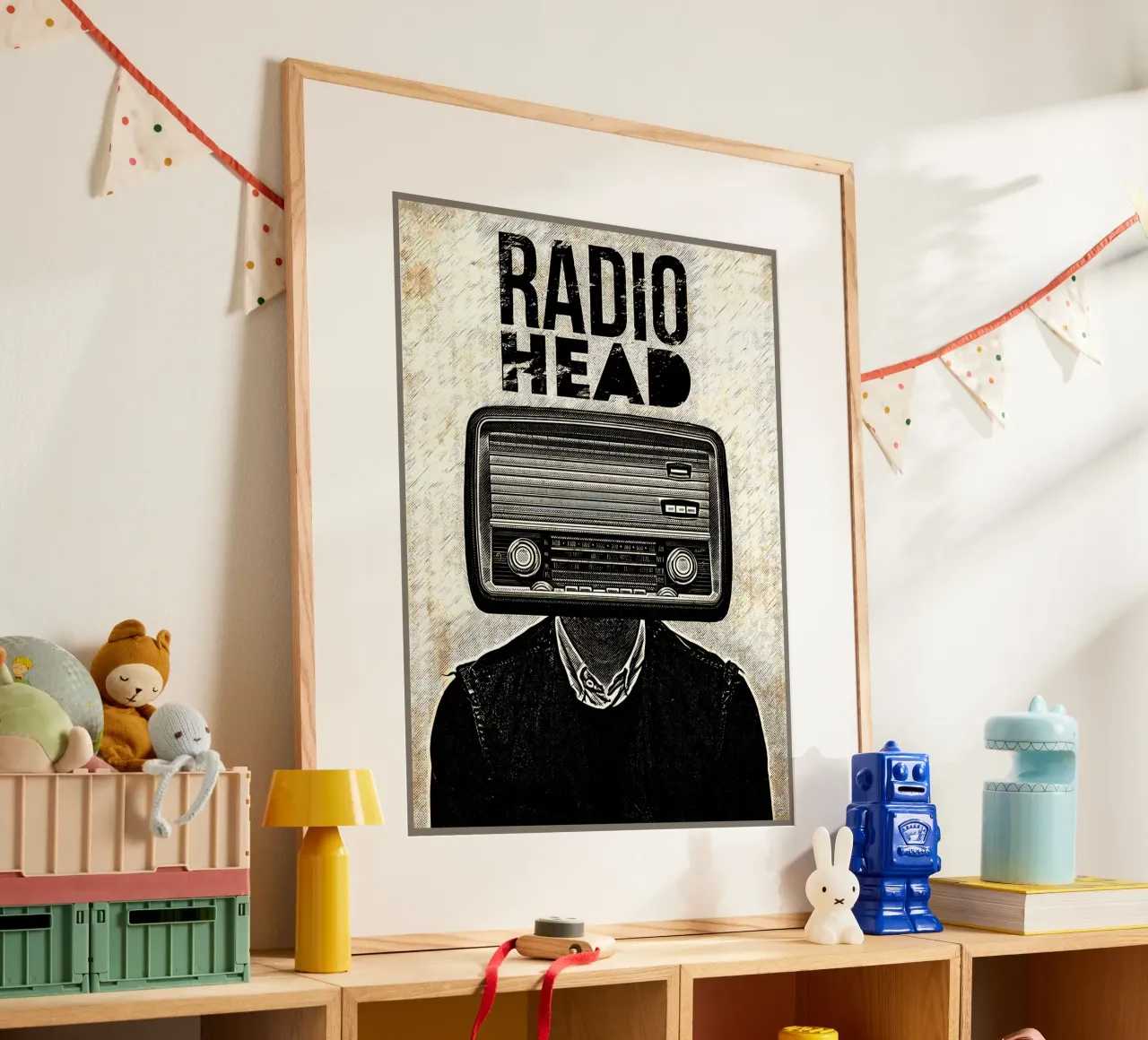 tuta radio testa persona poster da Christine N Shay