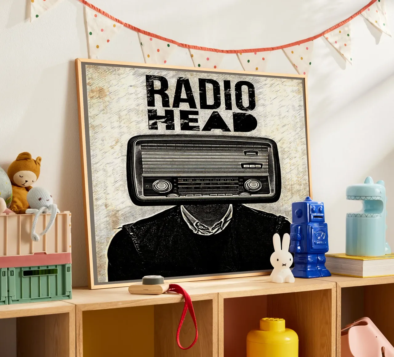 tuta radio testa persona poster da Christine N Shay