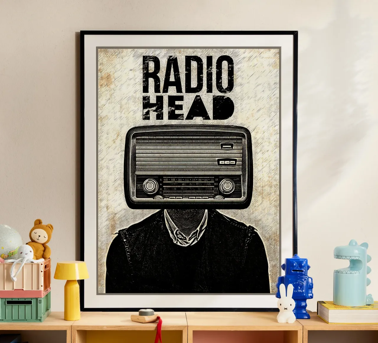 tuta radio testa persona poster da Christine N Shay
