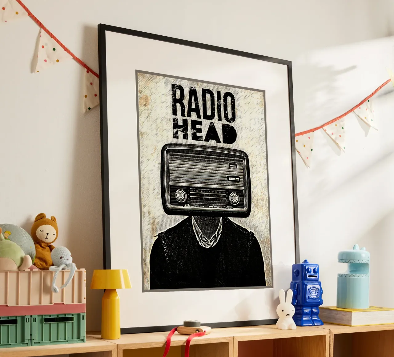tuta radio testa persona poster da Christine N Shay