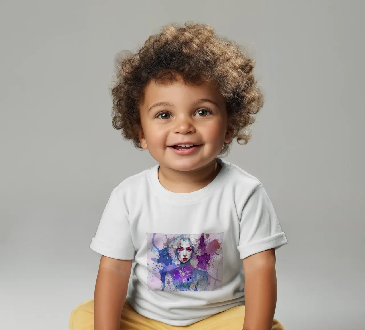 violet flame baby t-shirt van Giulio Iurissevich