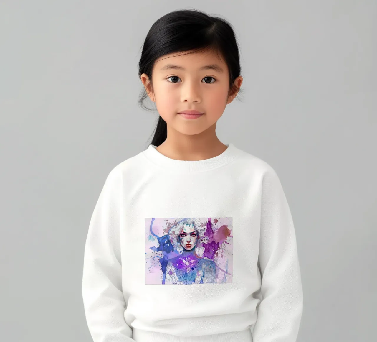 violet flame kids sweatshirt by Giulio Iurissevich