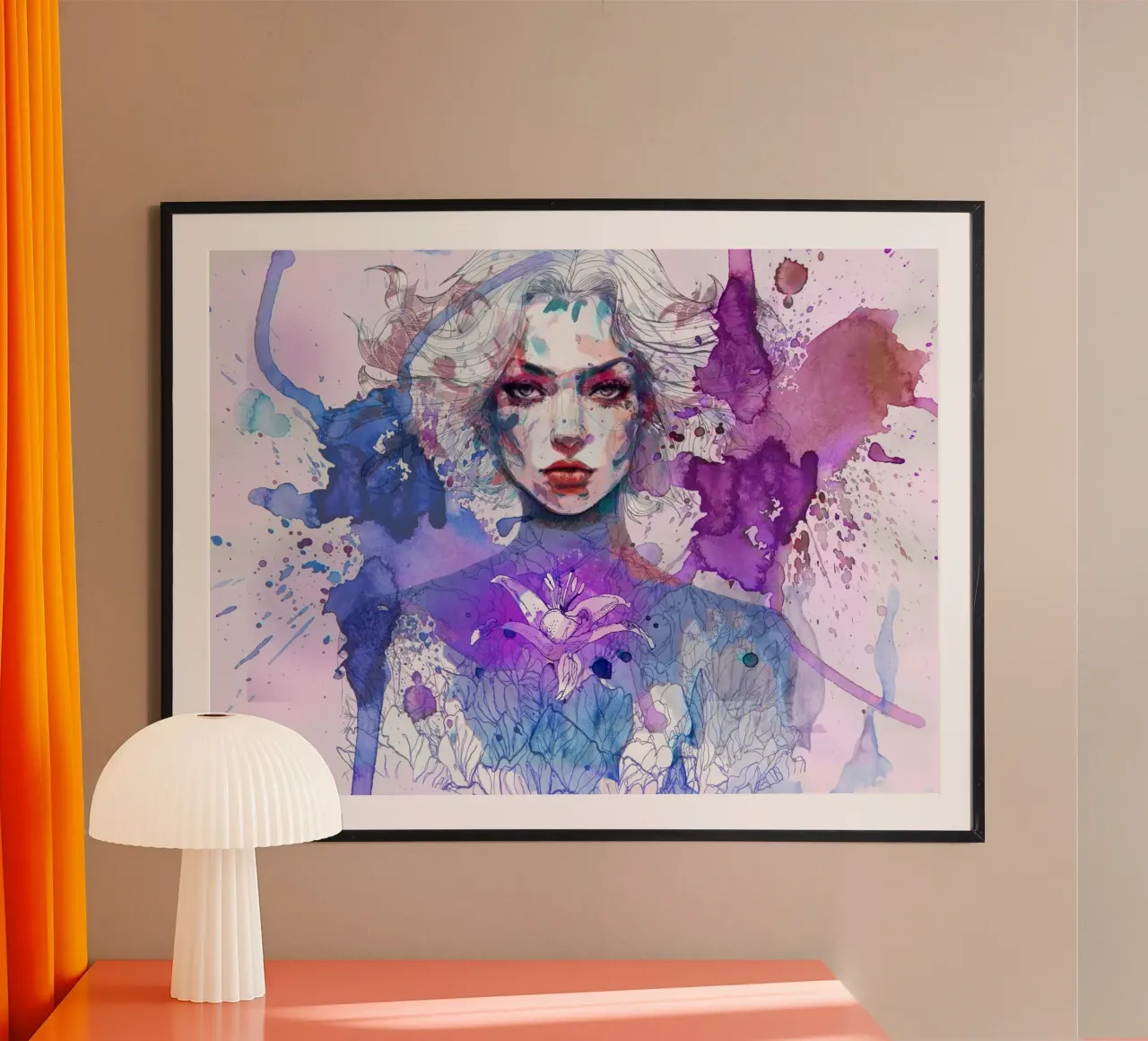 violet flame hahnemühle by Giulio Iurissevich