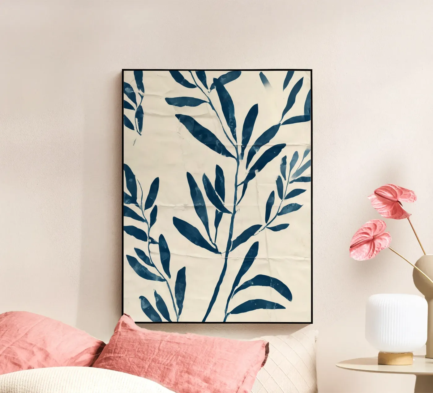 Indigo gedrukt acryl van Seed & Signal