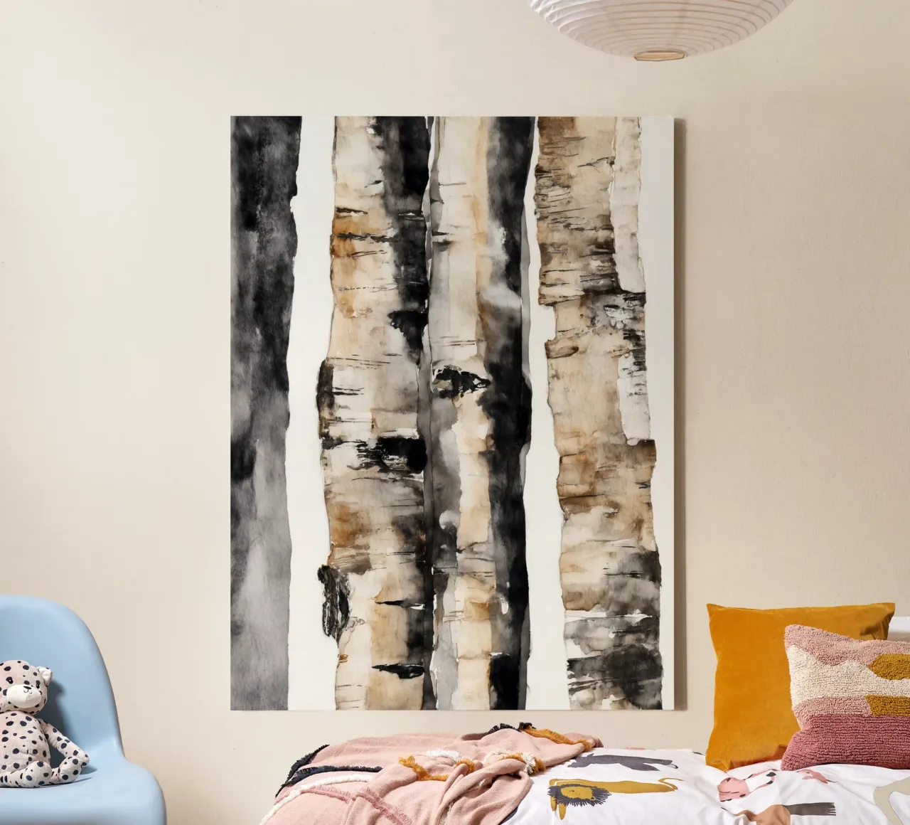 Birch Memory 2 canvas by Luke Wilder Studio