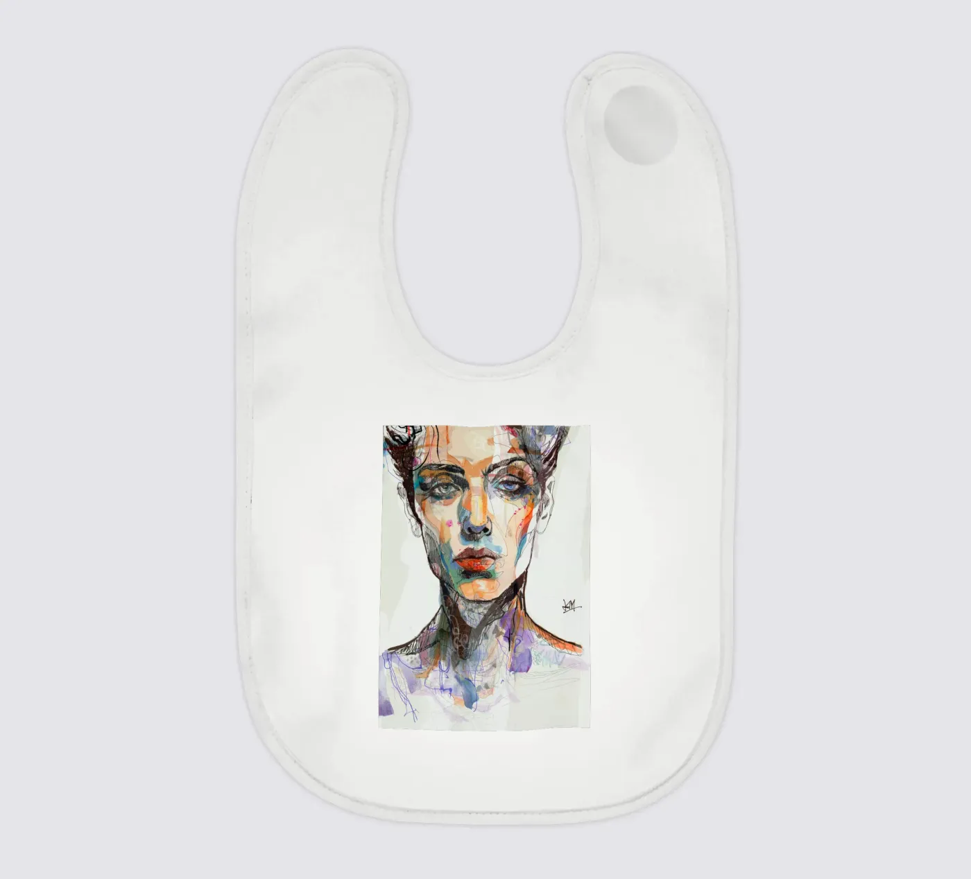 mirror baby bib by Giulio Iurissevich