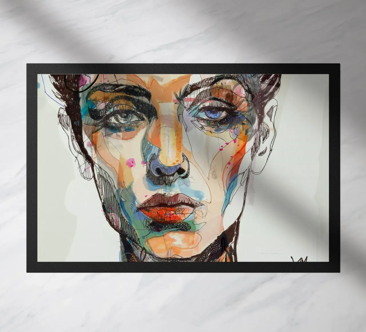 mirror Fußmatte von Giulio Iurissevich