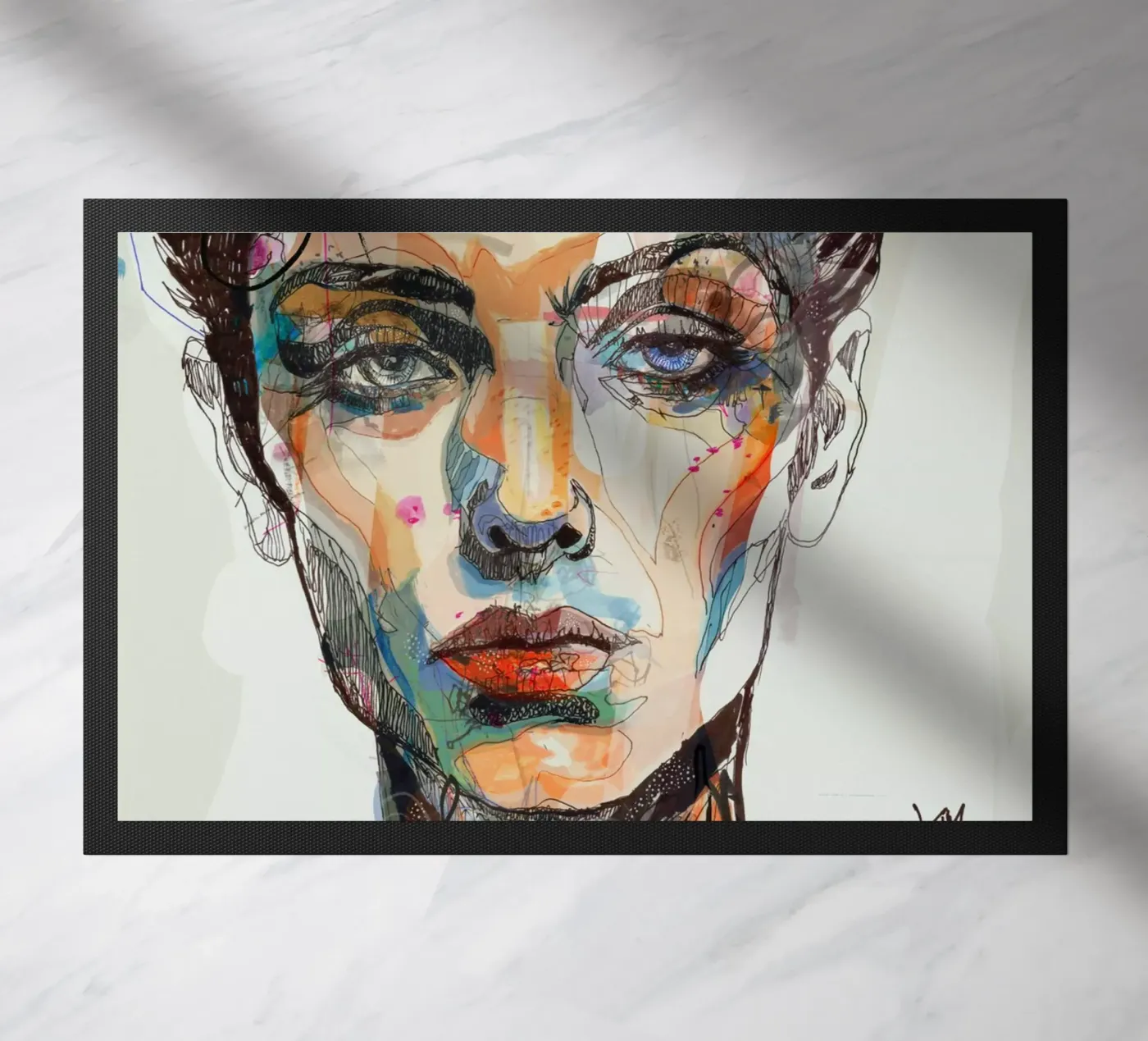 mirror doormat by Giulio Iurissevich