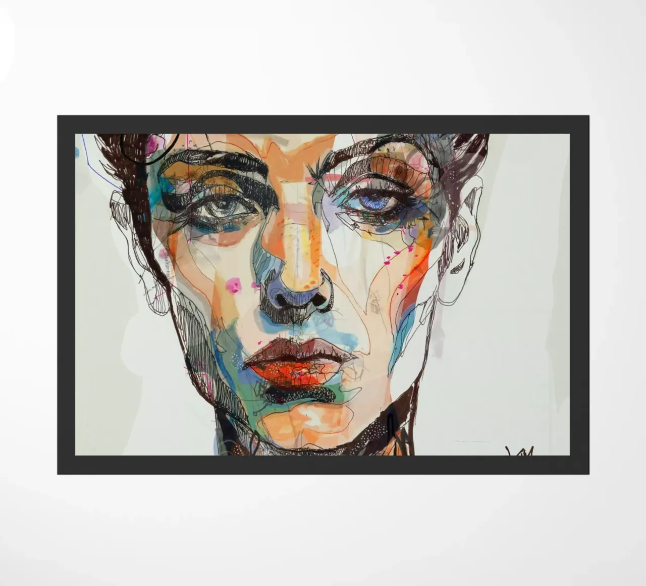 mirror Fußmatte von Giulio Iurissevich