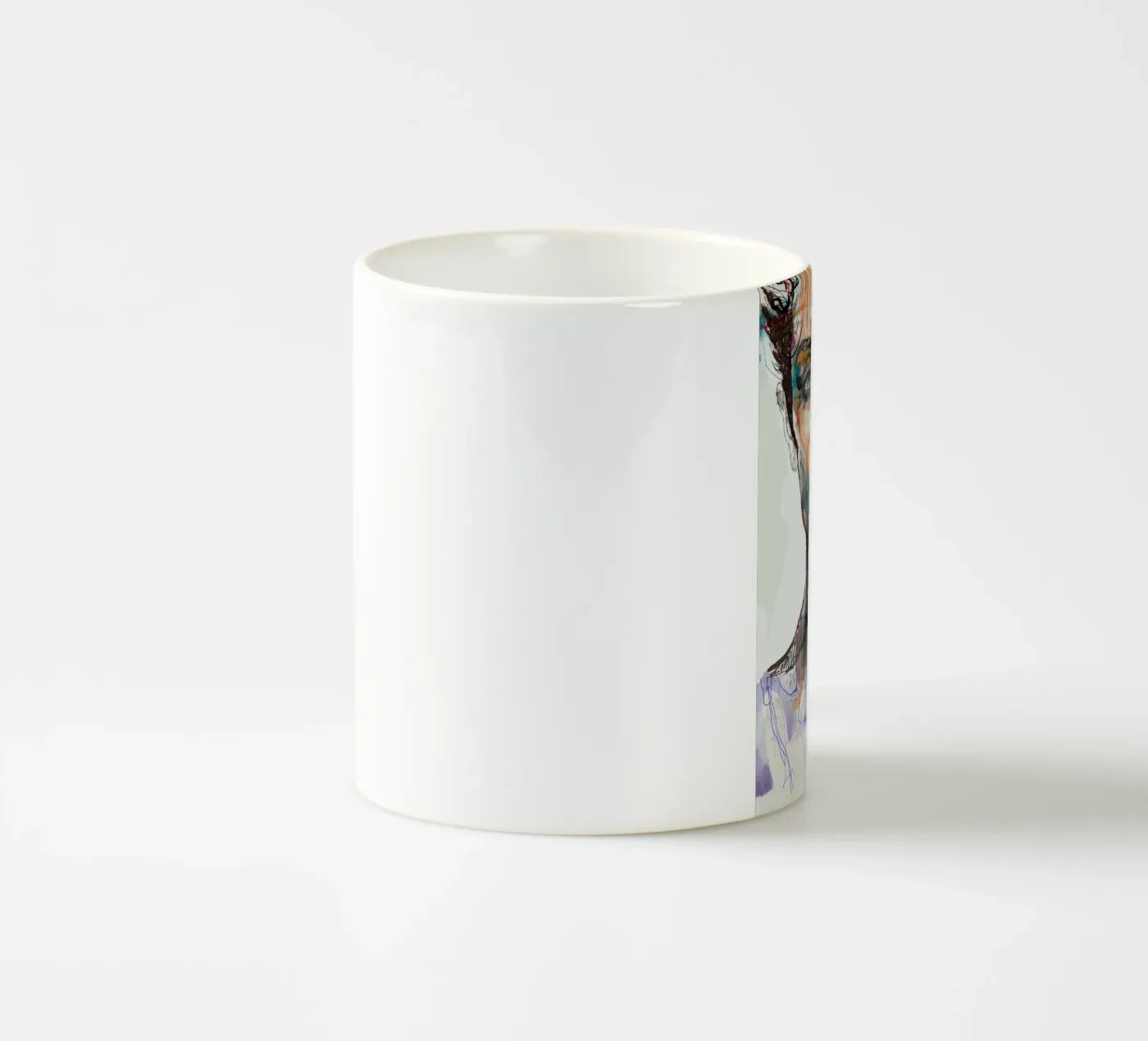 mirror ceramic mug by Giulio Iurissevich
