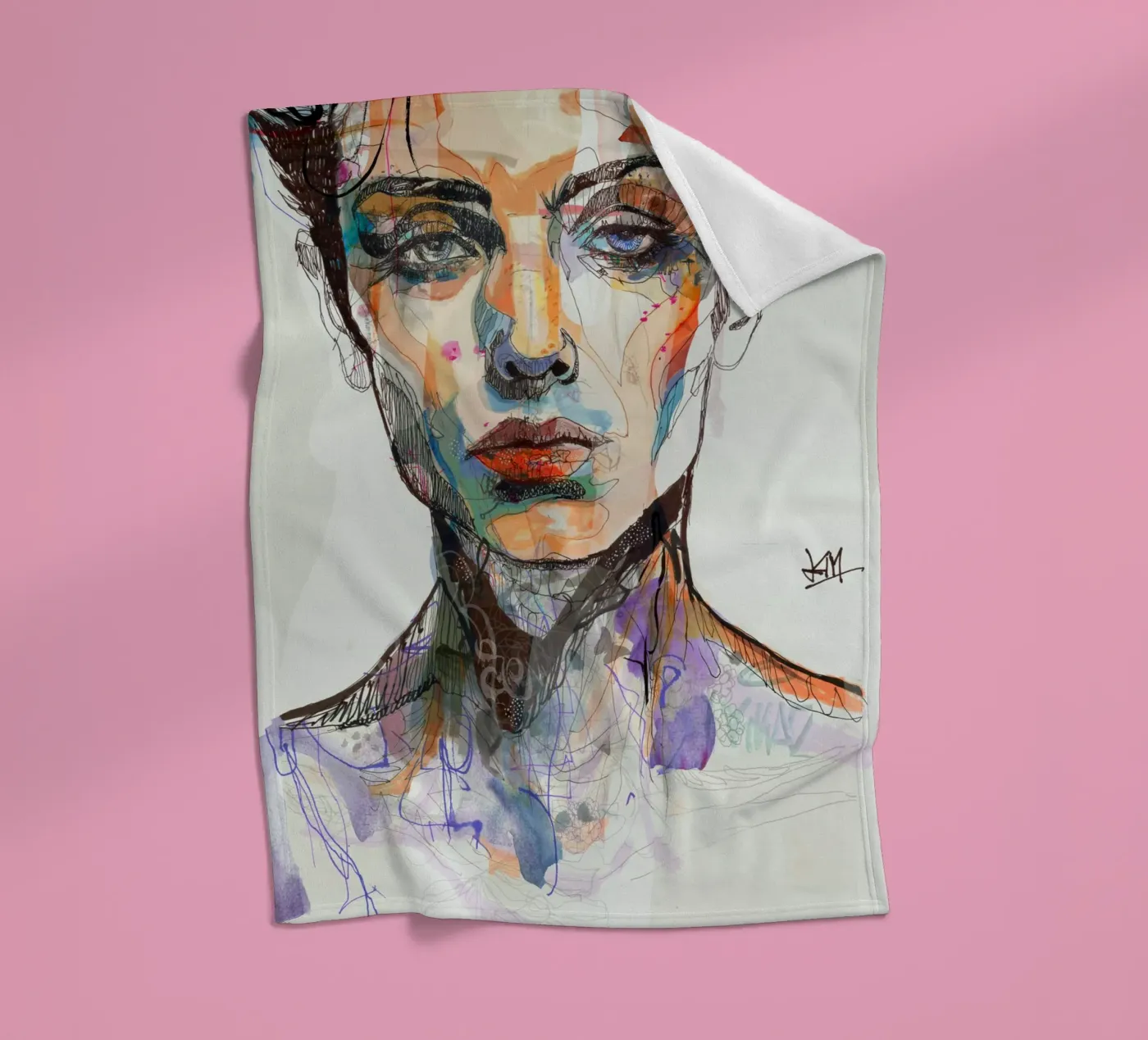 mirror fleecedeken van Giulio Iurissevich