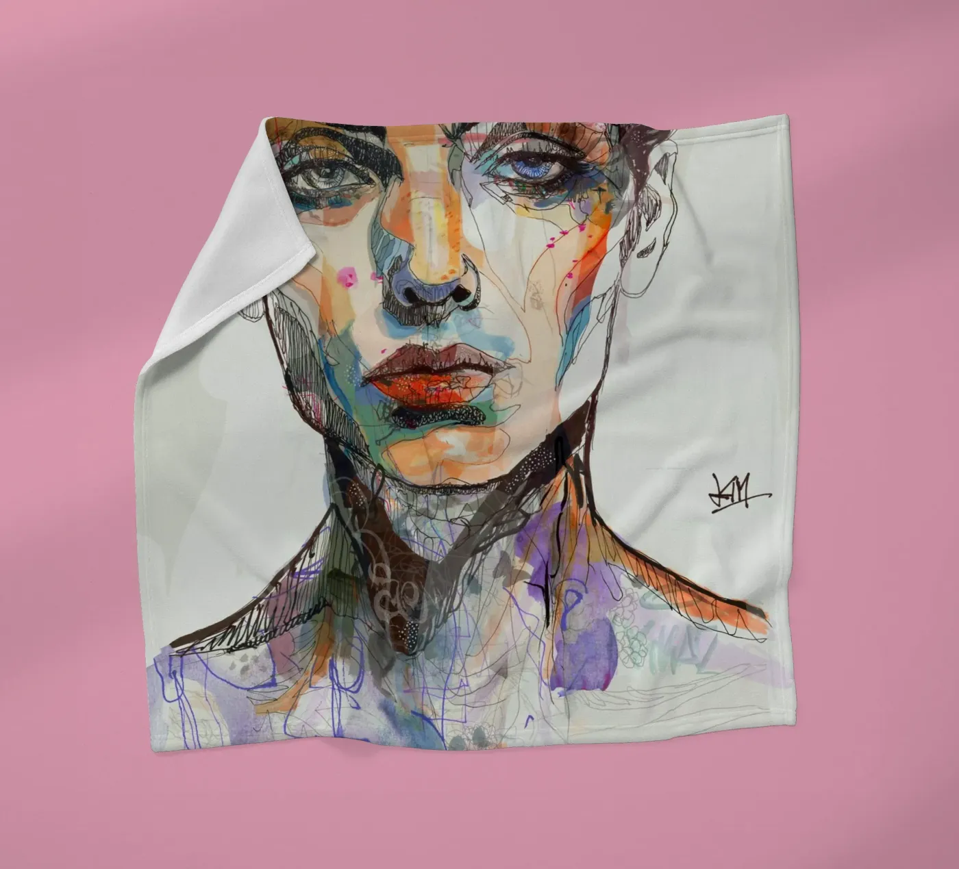 mirror fleecedeken van Giulio Iurissevich