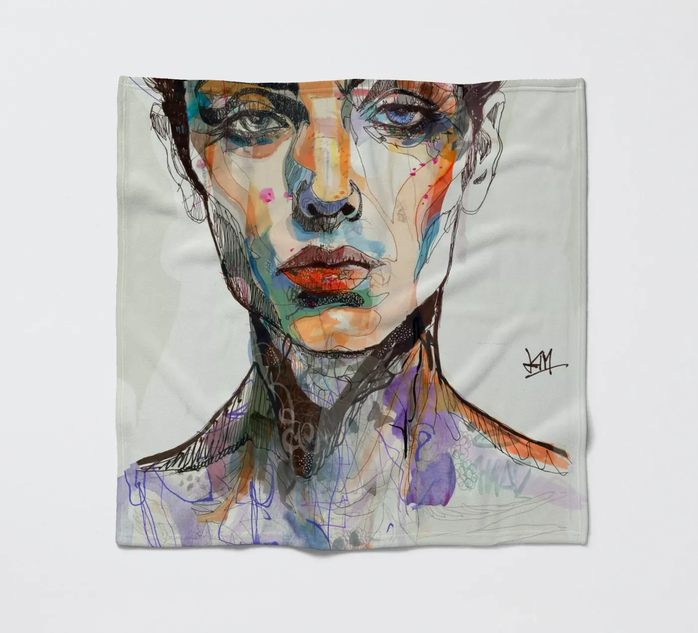 mirror fleecedeken van Giulio Iurissevich