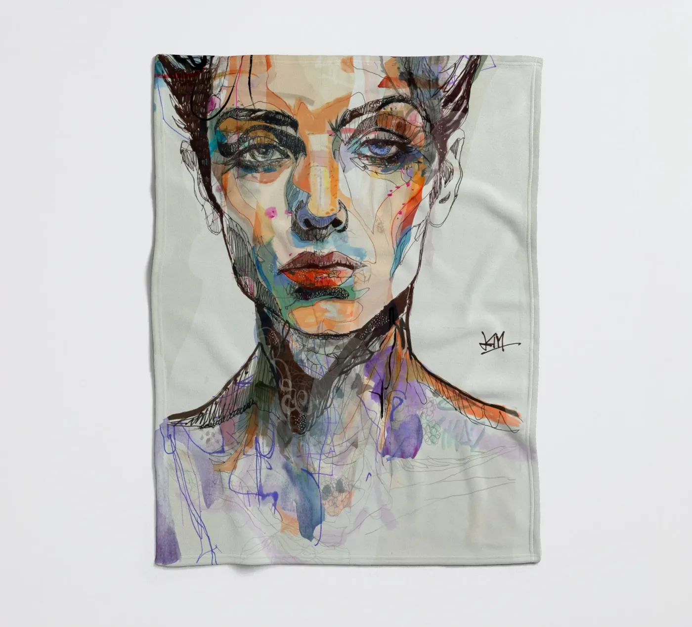 mirror fleecedeken van Giulio Iurissevich