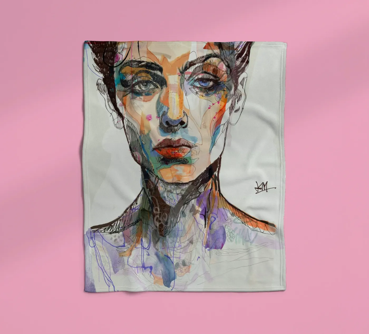 mirror fleecedeken van Giulio Iurissevich