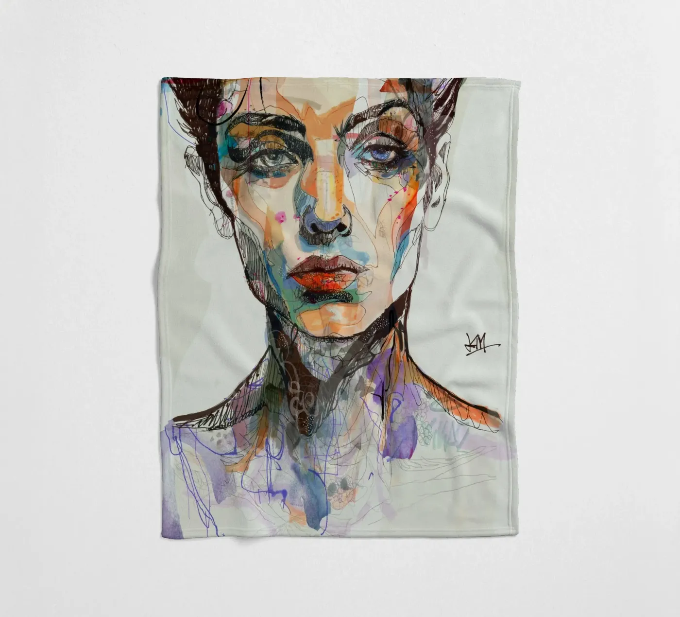 mirror fleecedeken van Giulio Iurissevich