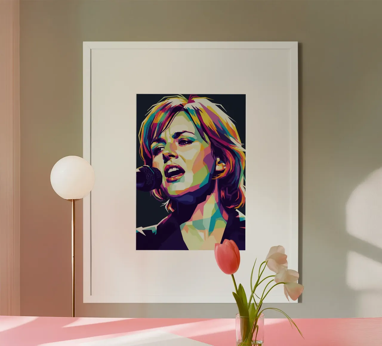Dolores O'Riordan - The Cranberries #1 poster con telaio in plastica da Hantamrata