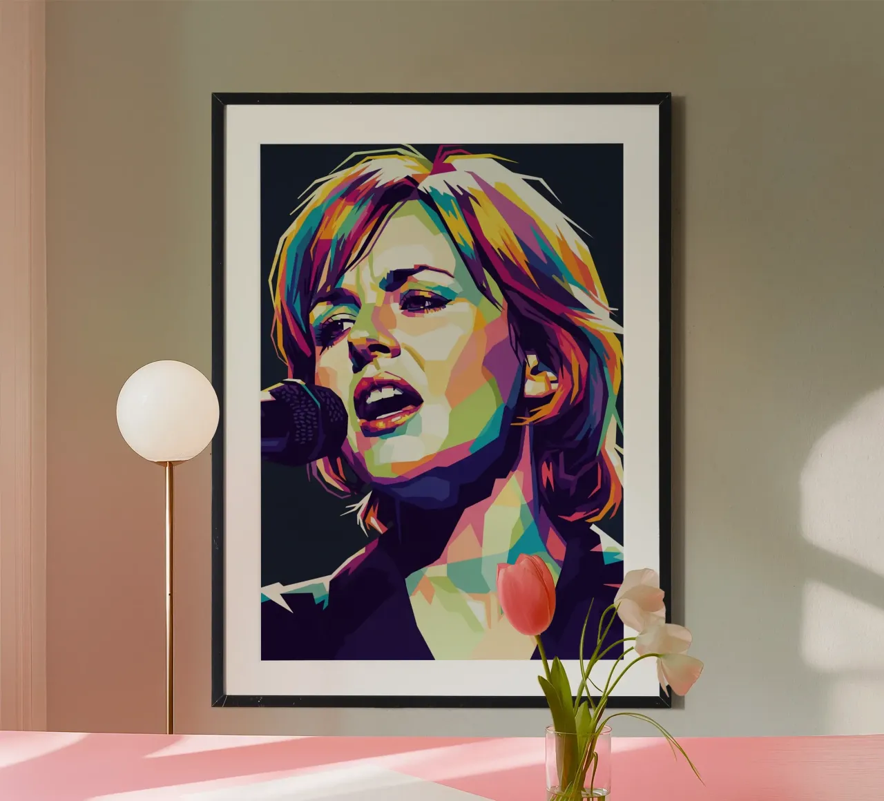Dolores O'Riordan - The Cranberries #1 poster con telaio in plastica da Hantamrata