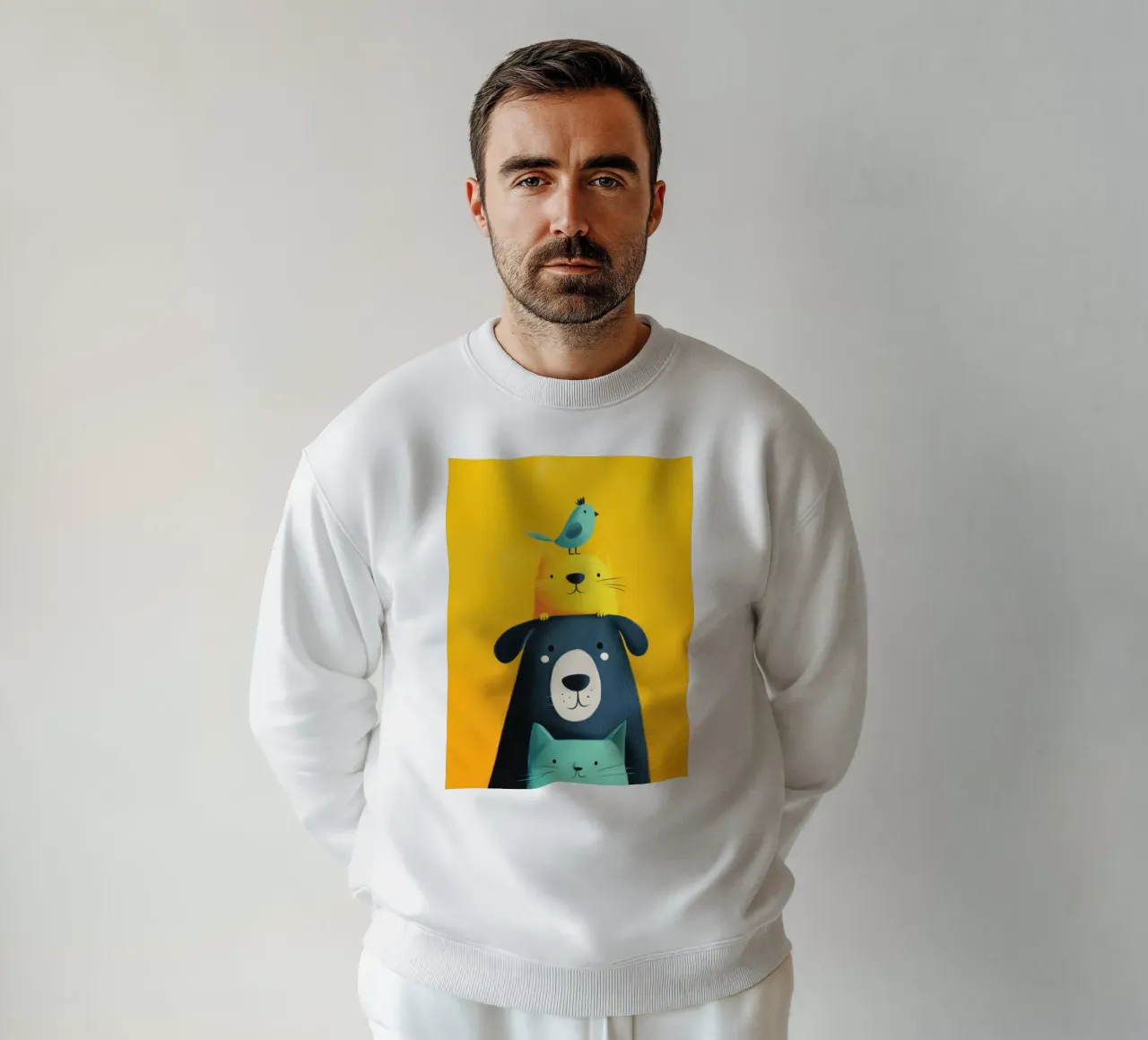 Bear, Cat, Cat, Bird felpa da Kiara